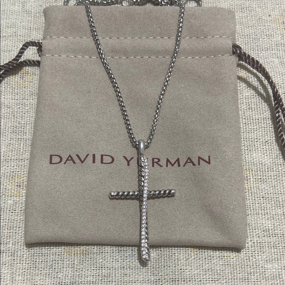 David Yurman Crossover Cross Pendant Necklace